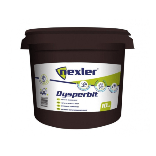 Dispersinė Bituminė – Kaučiukinė Mastika Nexler Dysperbit, 10kg-Mastikos