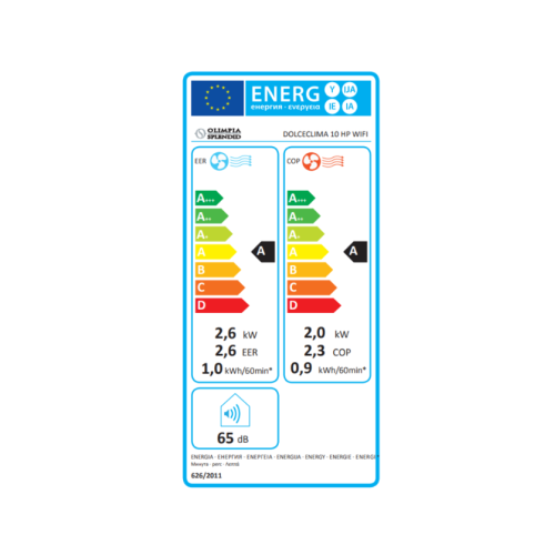 Mobilus oro kondicionierius Olimpia Splendid Dolceclima 10 HP WiFi-Vėdinimo sistemos priedai