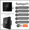 Elektroninis programuojamas termostatas Feelspot WTH22.16 NEW Black, WiFi, Tuya-Valdymo blokai