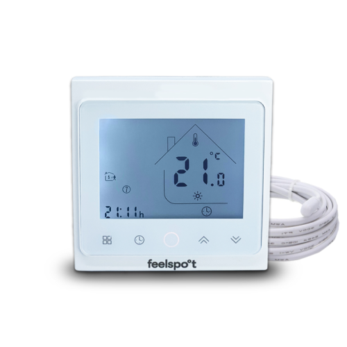 Elektroninis programuojamas termostatas Feelspot WTH22.16 NEW Black, WiFi, Tuya-Valdymo blokai