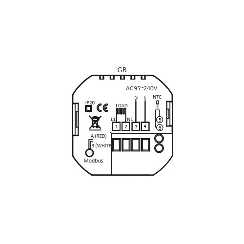 Elektroninis programuojamas termostatas Feelspot WTH22.16 NEW Black, WiFi, Tuya-Valdymo blokai