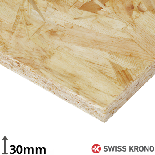 SWISS KRONO plokštė OSB3 SE 2500*1250*30mm (3,125 m2)-OSB plokštės